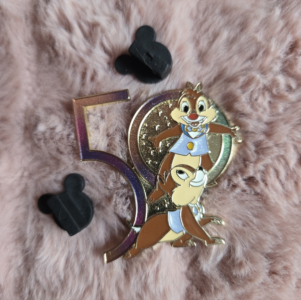 50th Anniversiary Pin With Chip And Dale!